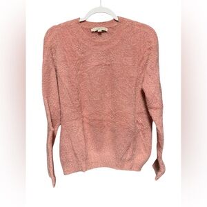 LOFT Shimmery Pink Knit Sweater | Size M
